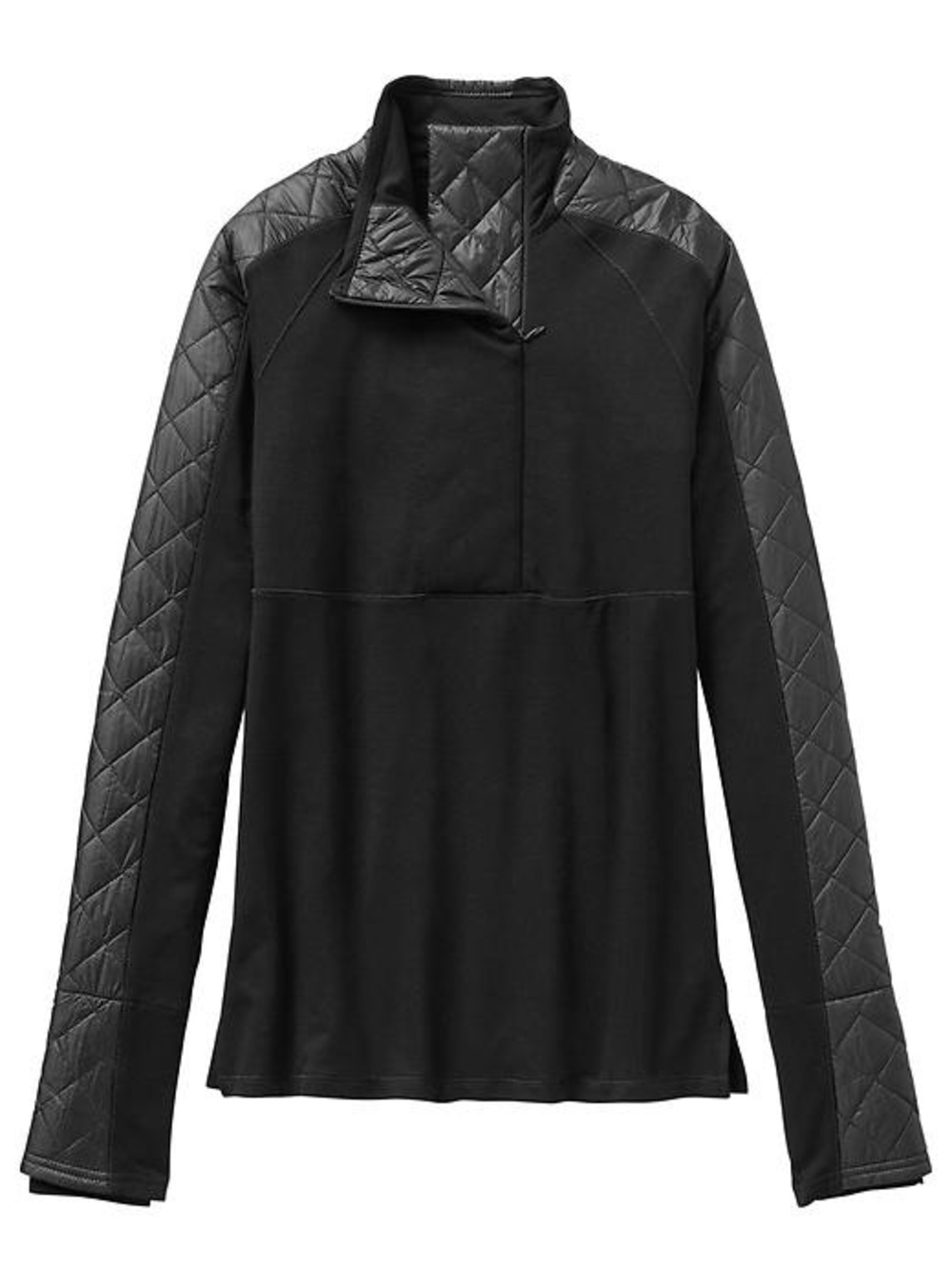 Athleta. Quilted Half Zip Fleece. Black. Size XL.